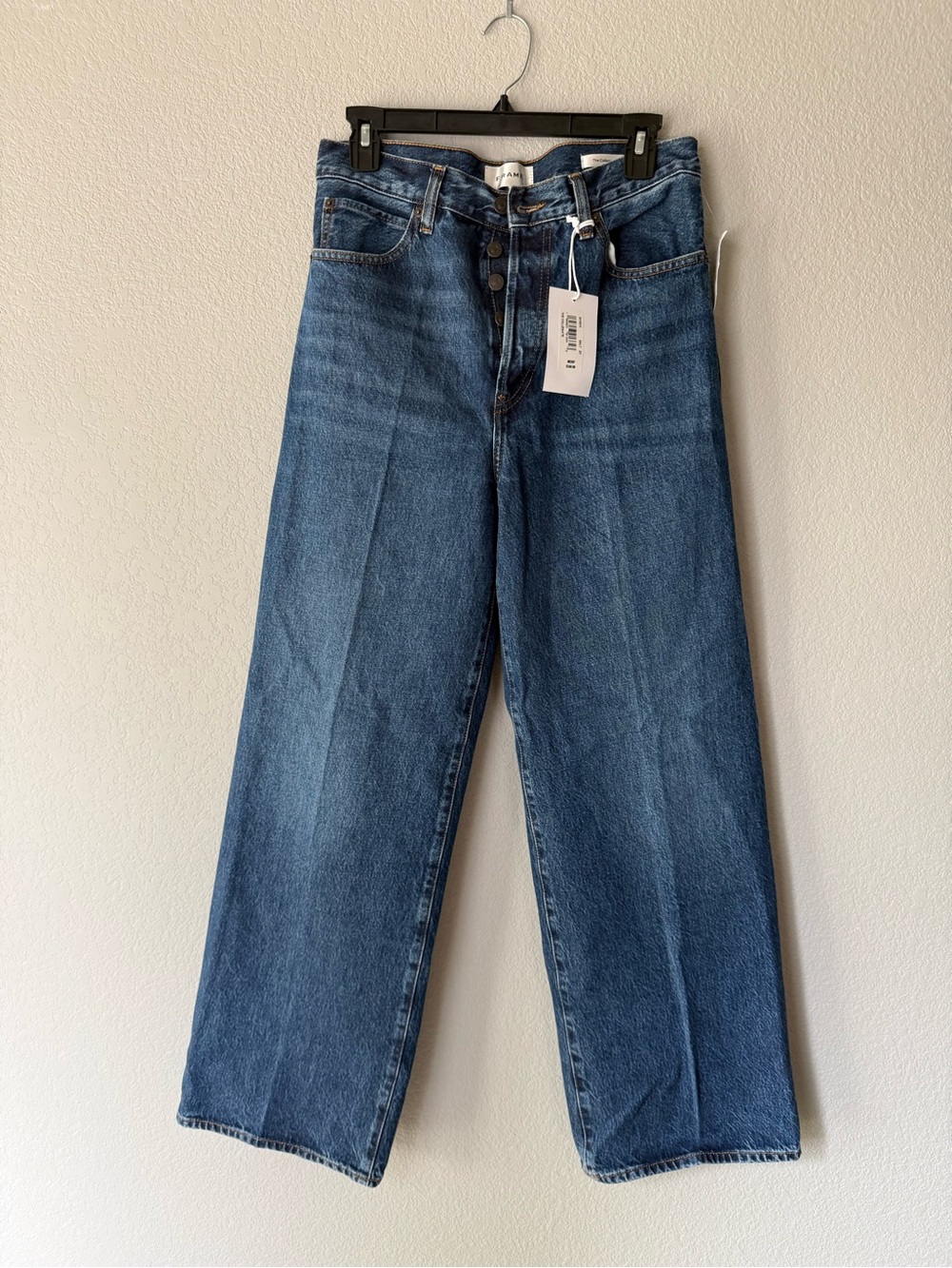 Frame "The Collegiate" High Rise Wide Leg Jeans NWT | Size 27 | Retail $348